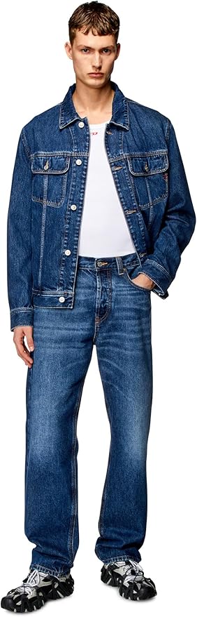 DIESEL ジャケット ネイビー D-KURZ Jacket in batavia-weave denim｜ブラック｜ウィメンズ